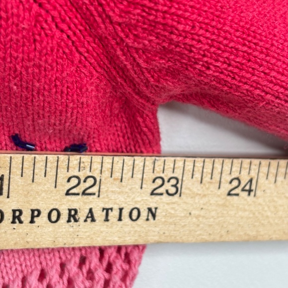 Design Options Philip Jane Gordon Patriotic Fireworks Cardigan XL Beaded Sequins - Picture 10 of 12